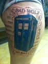 Bad Wolf Tardis on Random  Wibbly Wobbly Doctor Who Tattoos