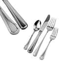 Buy restaurant-grade stuff (flatware, glasses, chairs, etc.). It lasts practically forever, and you can always find replacements to match on Random Life Pro Tips That Will Change How You Do Everything