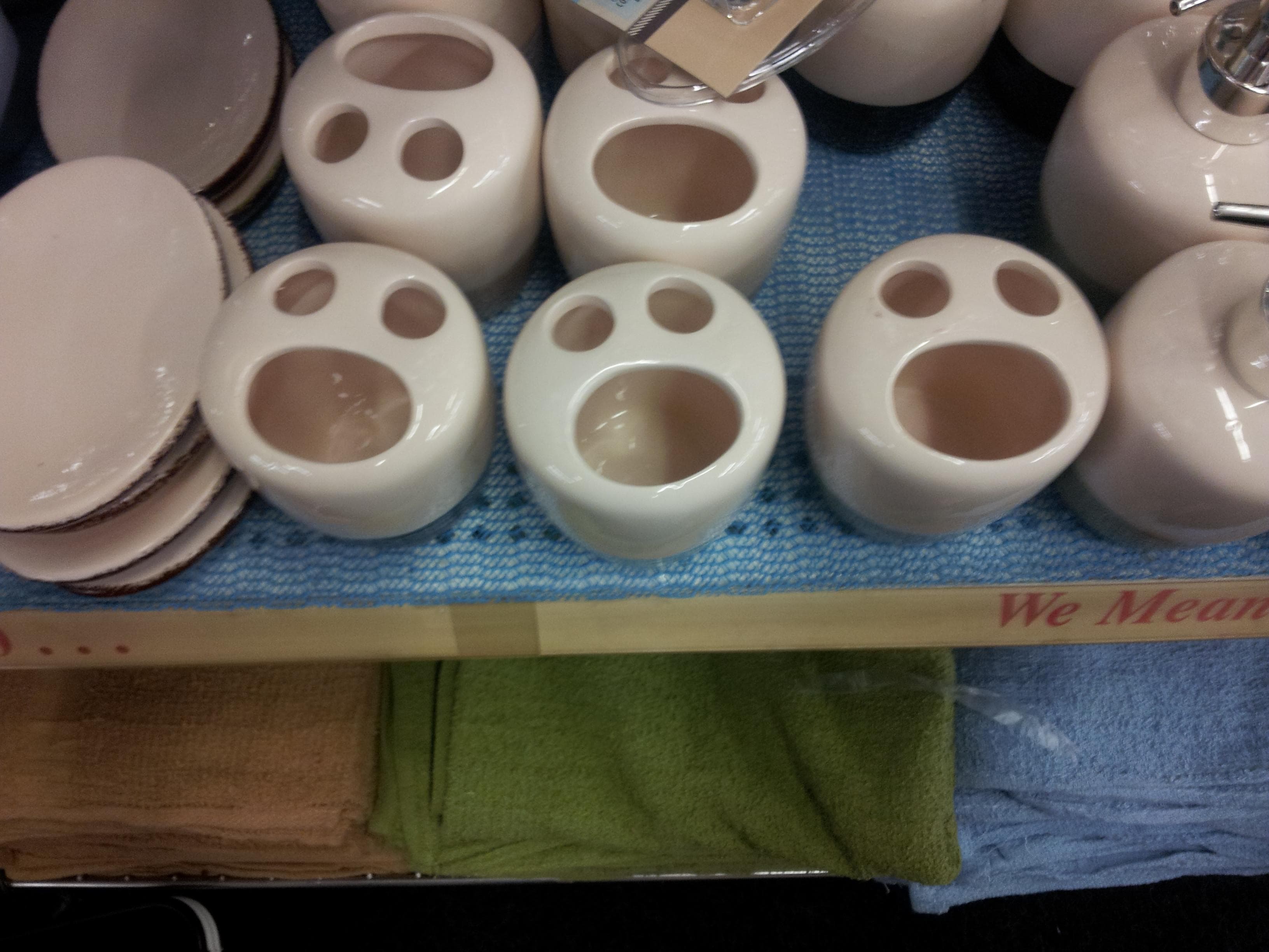 These Toothbrush Holders on Random Inanimate Objects Who Look Terrified