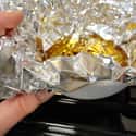 When done cooking bacon or dealing with a pan of hot grease, line the inside of a bowl with tin foil, pour in grease, wait until solid, fold up, and then discard. on Random Life Pro Tips That Will Change How You Do Everything
