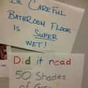 This Obviously 2012 Joke on Random Hilariously Passive-Aggressive College Dorm Room Signs