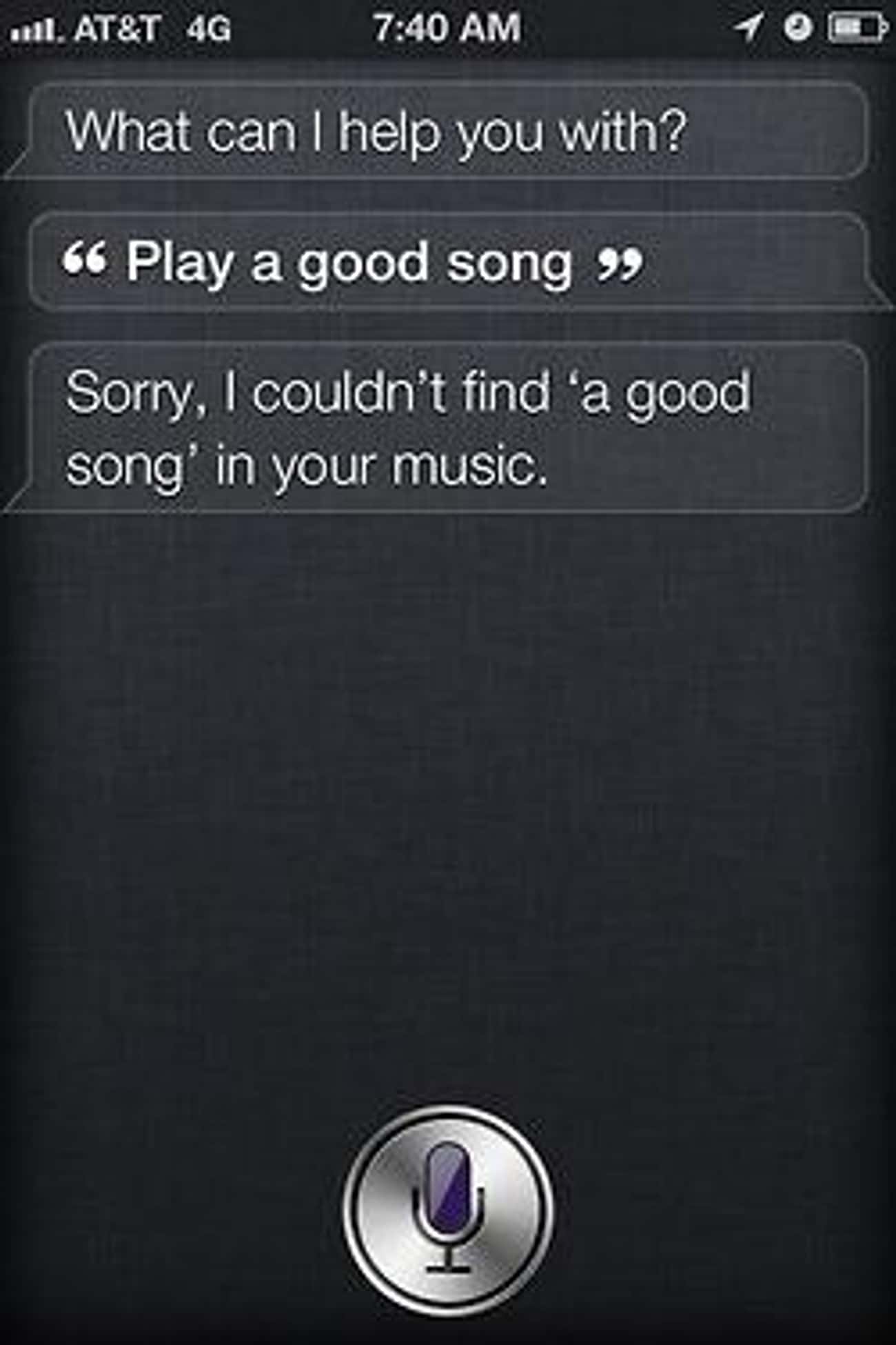 Siri Judges Everything You Listen To