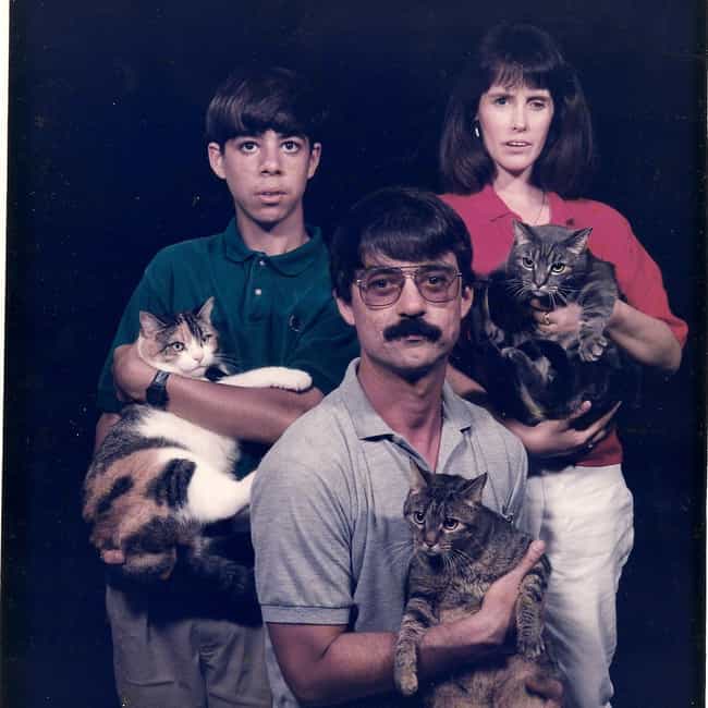 This Solemn Cat-Loving Family