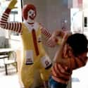 Ronald McDonald About to Lay the Smackdown on Someone on Random Times People Made Innocent Things Horribly Inappropriate
