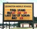 Worst Finals Ever on Random Funny School Sign Mistakes That'll Make You Smile