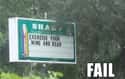 Hard Work and Exereise on Random Funny School Sign Mistakes That'll Make You Smile