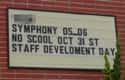 Gotta Develop Those Staff for Strff Just Like This on Random Funny School Sign Mistakes That'll Make You Smile