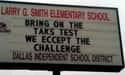 Kind of What You Expect from Dallas on Random Funny School Sign Mistakes That'll Make You Smile