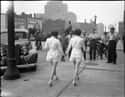 Two women show uncovered legs in public for the first time in Toronto. on Random Powerful Photos of Women Who Changed History