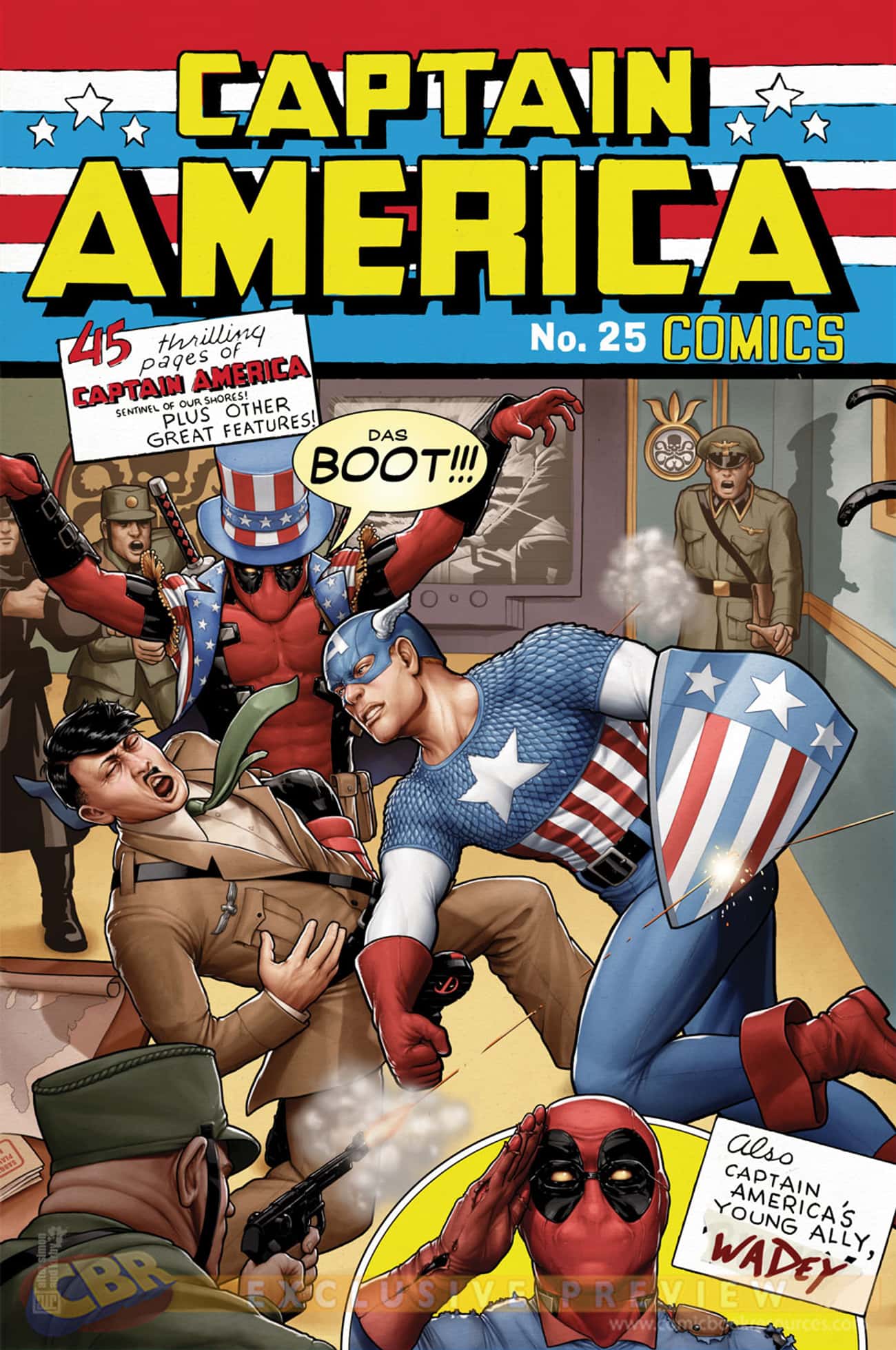 Deadpool Photobombs Captain America #25