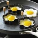 Use Cookie Cutters for Fried Eggs on Random Awesome Kitchen Hacks and Cooking Tips