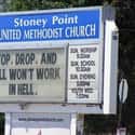 Who're They Rallying Against Here, The Local Fire Department? on Random Most Ridiculous Church Signs