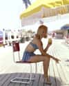 Bikini Girl On The French Boardwalk, 1959 on Random Incredible Vintage Photos