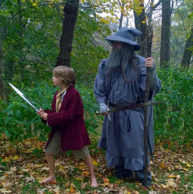 Gandalf and His Little Hobbit Bilbo
