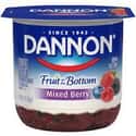 Mixed Berry Fruit on the Bottom on Random Best Dannon Yogurt Flavors