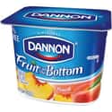 Peach Fruit on the Bottom on Random Best Dannon Yogurt Flavors