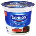 All Natural Plain on Random Best Dannon Yogurt Flavors