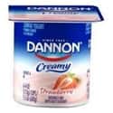 Dannon Creamy Strawberry on Random Best Dannon Yogurt Flavors