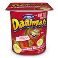 Strawberry-Banana Flavor Danimals Non-Fat Yogurt on Random Best Danimals Yogurt Flavors