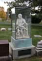 A Glass Case Protecting Against Vandalism And Weather on Random Weirdly Fascinating And Bizarre Gravestones From Around The World