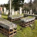 A Cage Intended To Protect Against The Living Dead (And Also Grave Robbers) on Random Weirdly Fascinating And Bizarre Gravestones From Around The World
