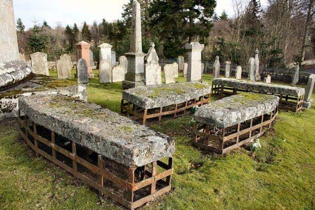A Cage Intended To Protect Aga is listed (or ranked) 6 on the list Weirdly Fascinating And Bizarre Gravestones From Around The World