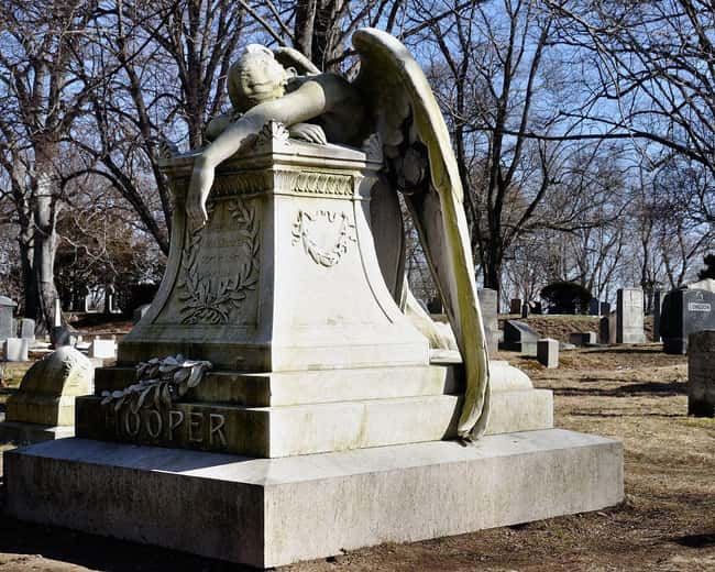 A Beautiful Weeping Angel is listed (or ranked) 20 on the list Weirdly Fascinating And Bizarre Gravestones From Around The World