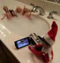 Number One Elf Hot Tub Rule: No Bottoms on Random Funny Photos of Elf on the Shelf Gone Bad