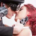 A steampunk Romeo and Juliet, I guess? on Random Craziest Stock Photos on the Internet