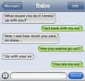 The 180 Dump and Reverse on Random Breakup Texts That Are So Awful They're Amazing