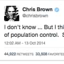 Chris Brown's Ebola Tweet on Random Celebrity Social Media Posts That Totally Backfired