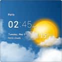 Transparent clock & weather on Random Best Weather Widgets for Android