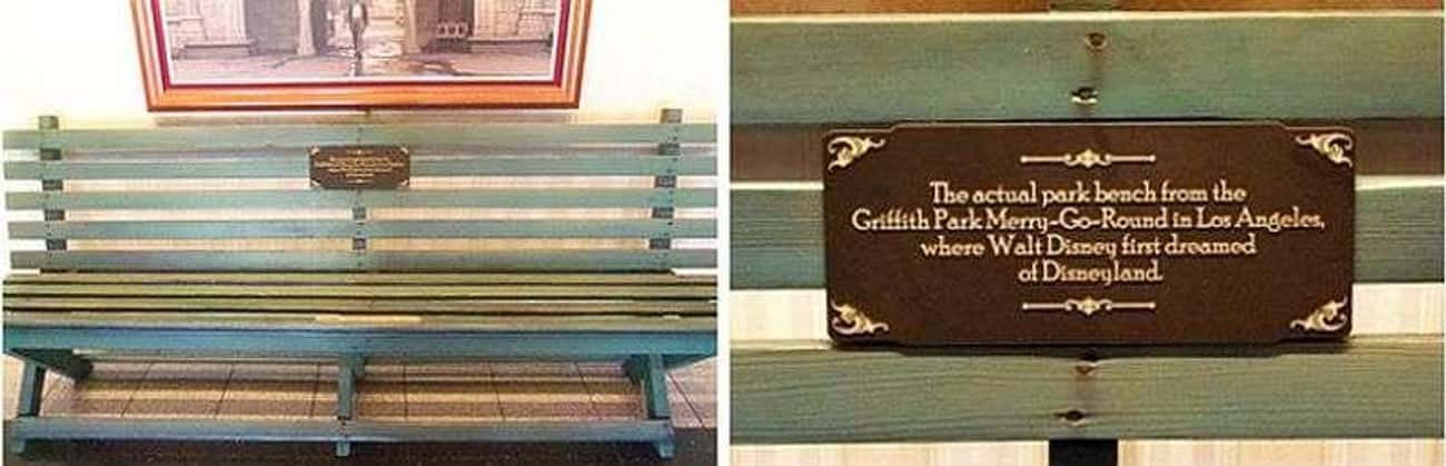 The Bench Where Walt Disney First Envisioned Disneyland Is Now in Disneyland