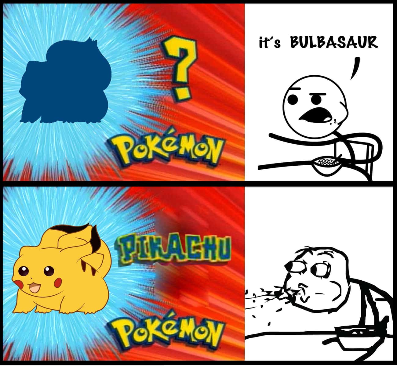 A meme about the Pokemon anime game, who's that Pokemon