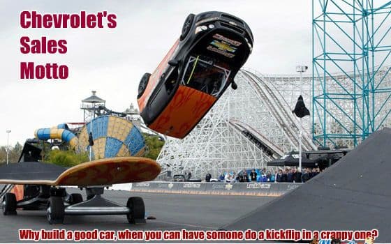 Let's see some stunts! on Random Best Chevy Memes