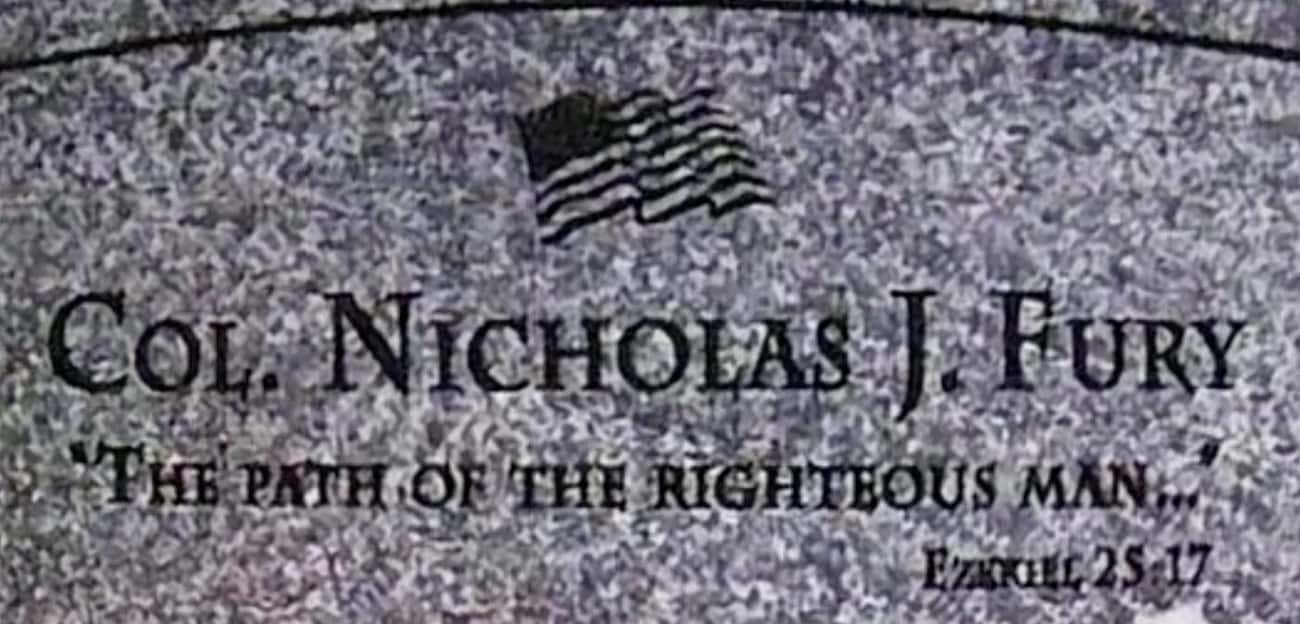 Nick Fury's Headstone Is A Reference To 'Pulp Fiction'