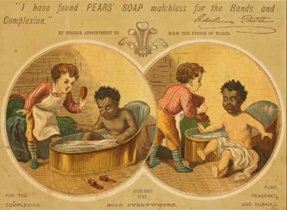 Little Children in Blackface:  is listed (or ranked) 6 on the list Vintage Ads That Are Horribly Racist