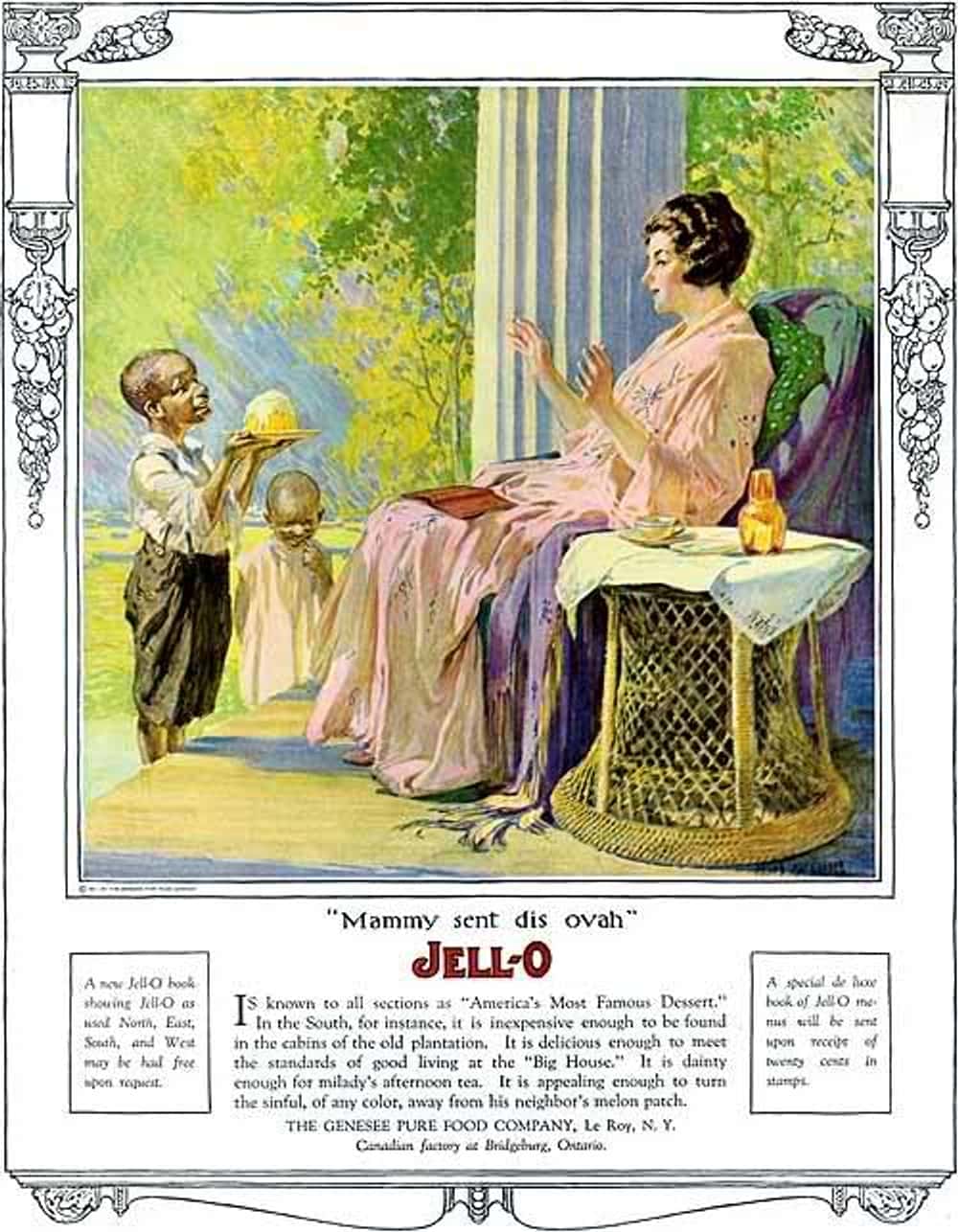 Jell-O, Putting the Jiggle Bac is listed (or ranked) 9 on the list Vintage Ads That Are Horribly Racist