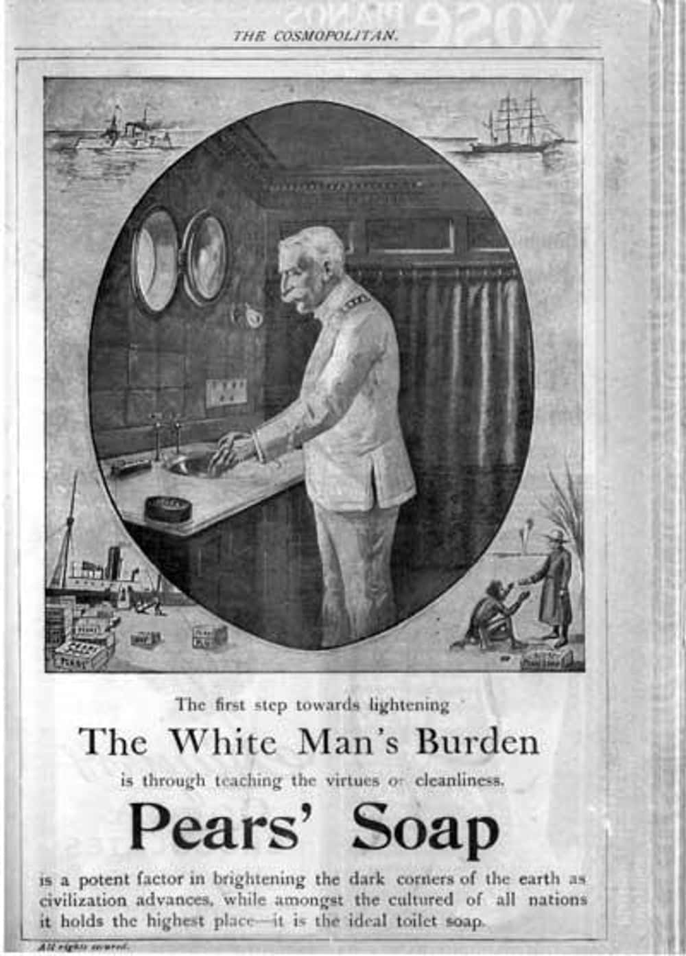 Oh, Yes, the Poor White Man is listed (or ranked) 12 on the list Vintage Ads That Are Horribly Racist