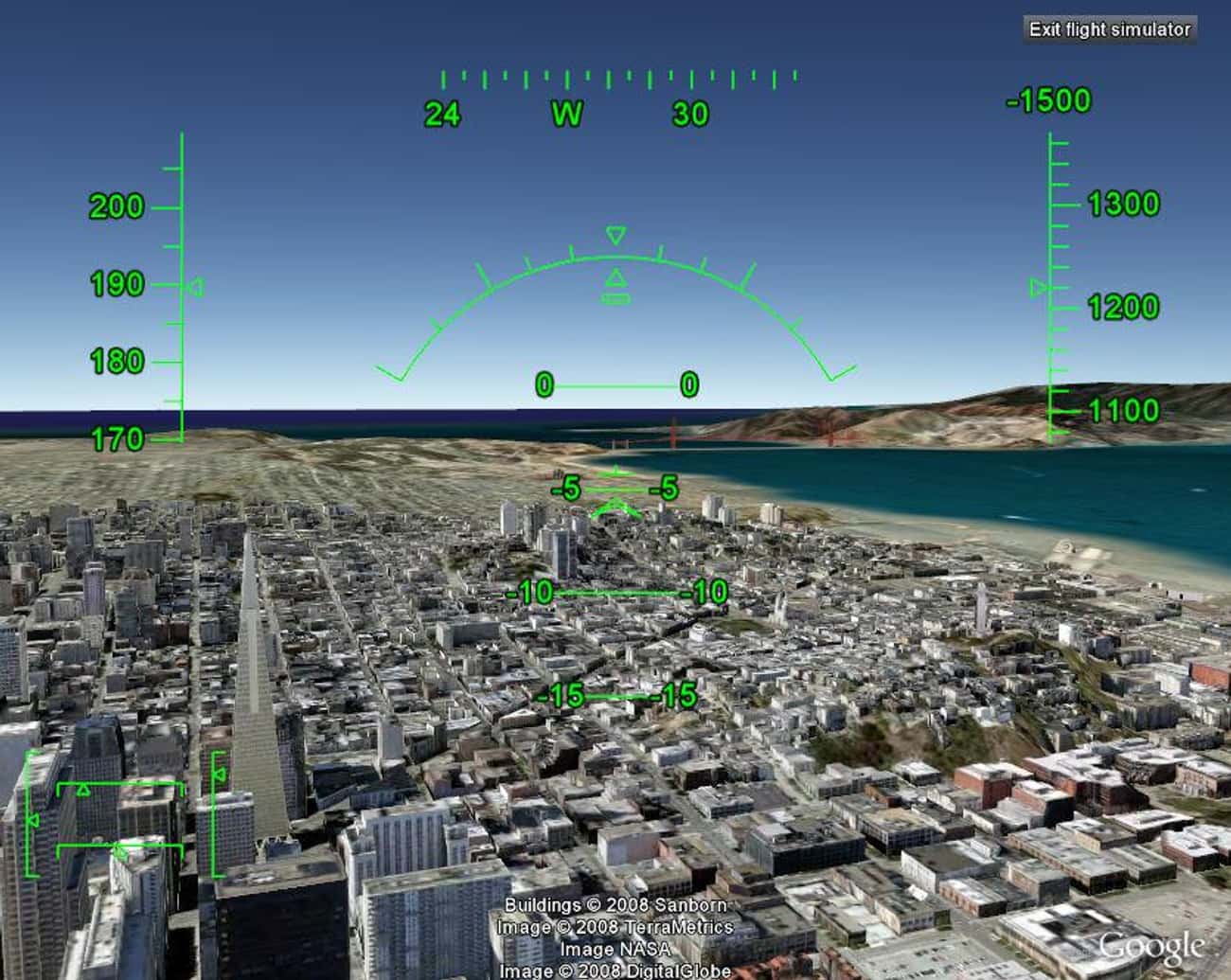 Google Earth Has a Built-In Flight Simulator