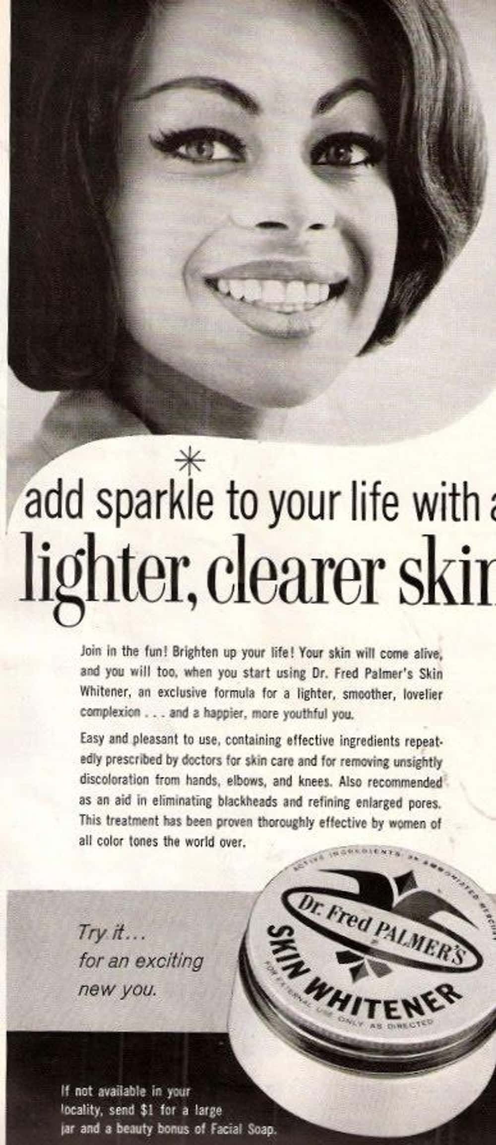 Lighten Your Skin to Bring Out is listed (or ranked) 23 on the list Vintage Ads That Are Horribly Racist
