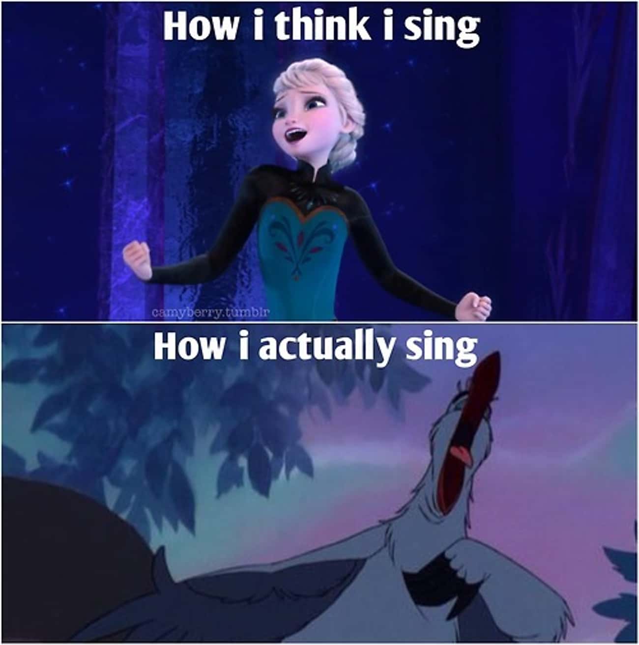 That's why it's better to sing in a bathroom