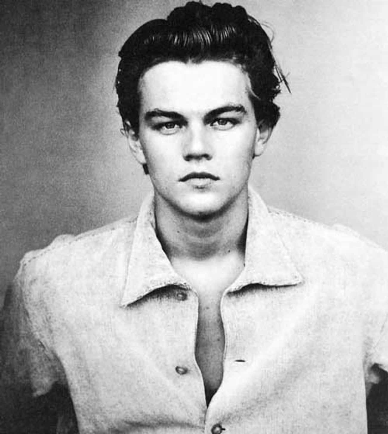 Young Leonardo DiCaprio Staring You Down
