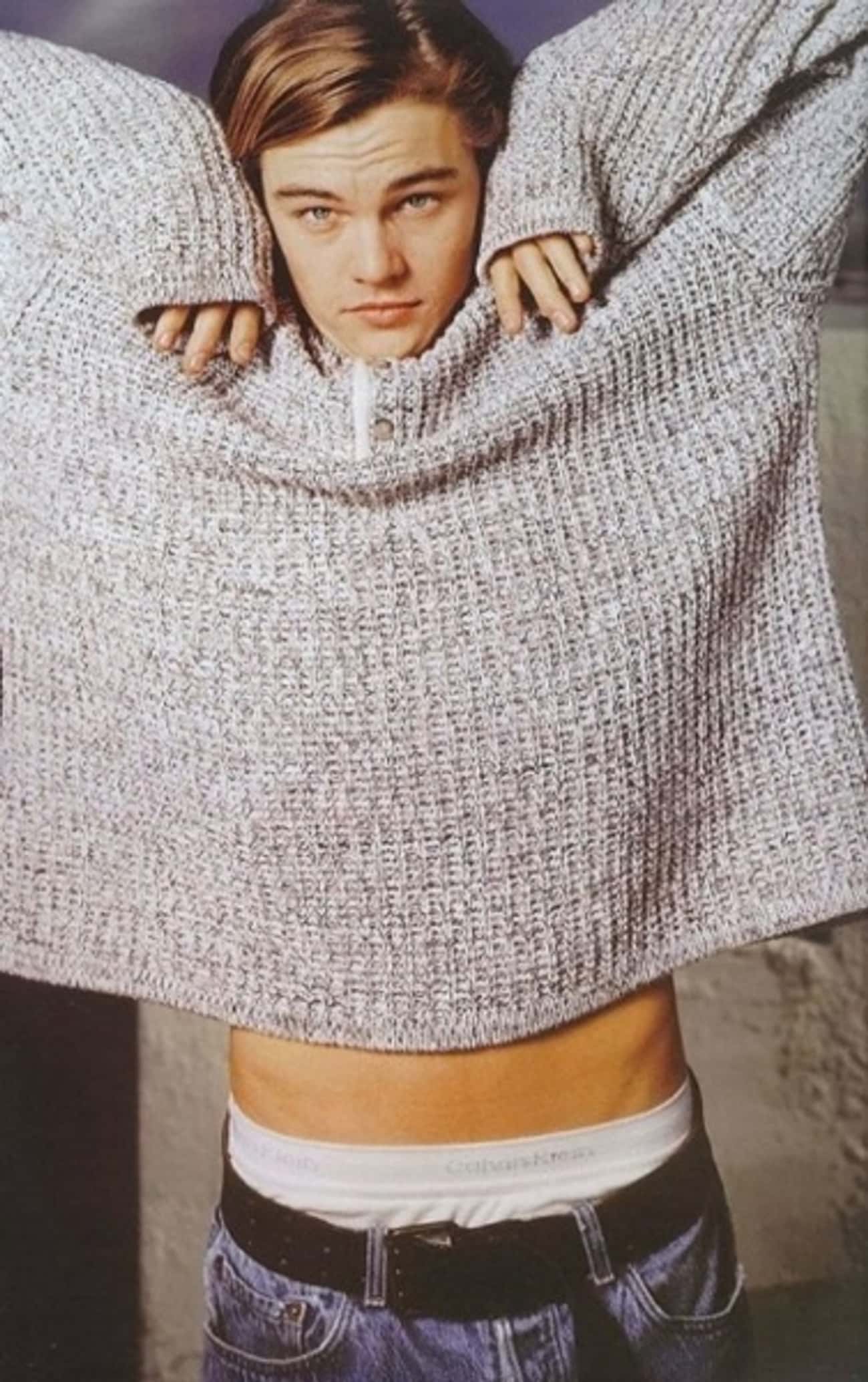 Young Leonardo DiCaprio In A Big Sweater