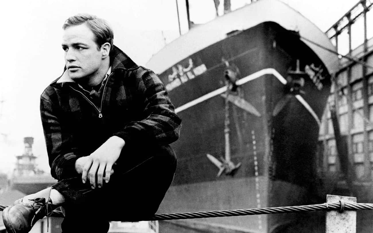 Young Marlon Brando On The Waterfront