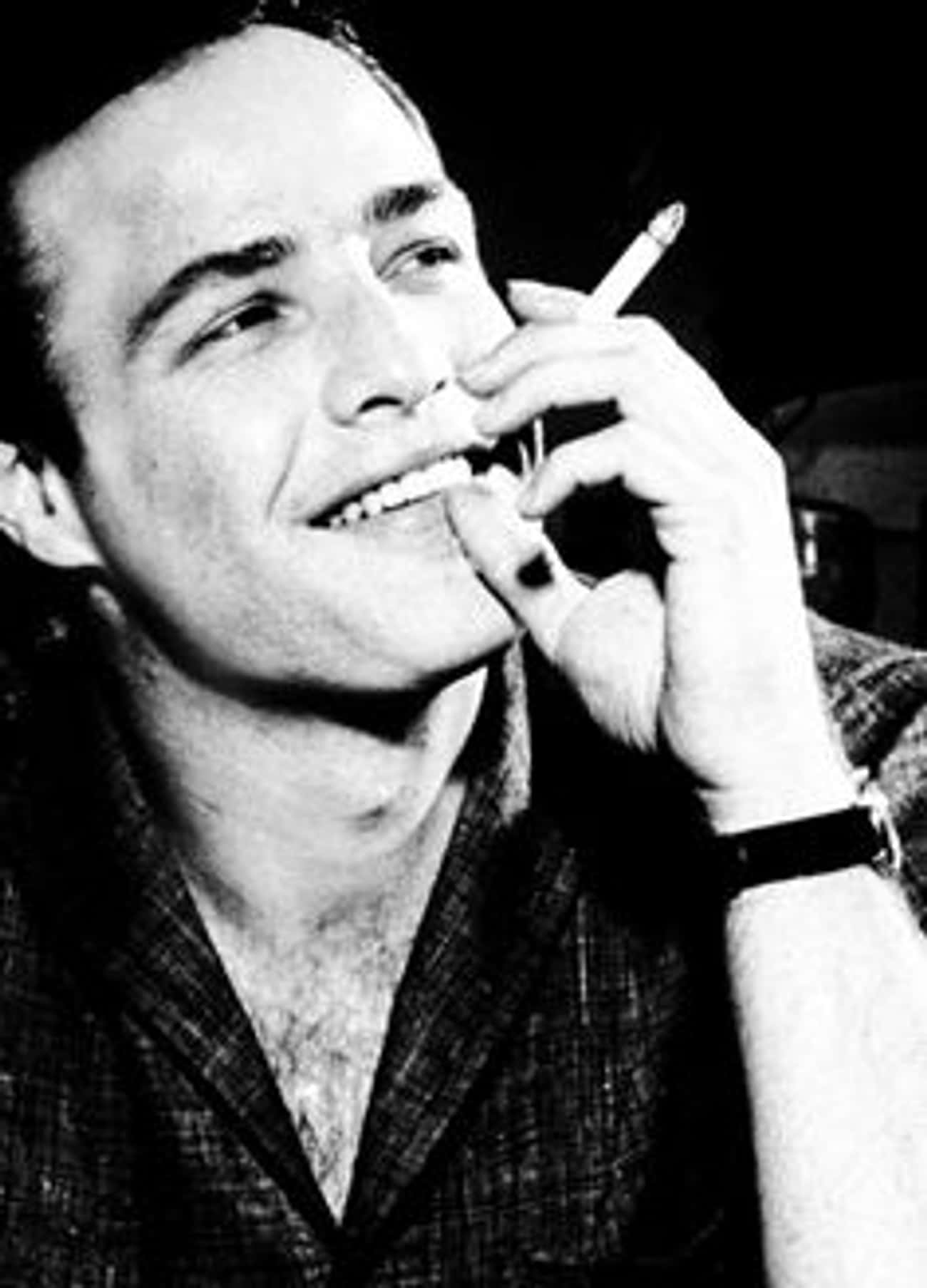 Young Marlon Brando Enjoying A Smoke