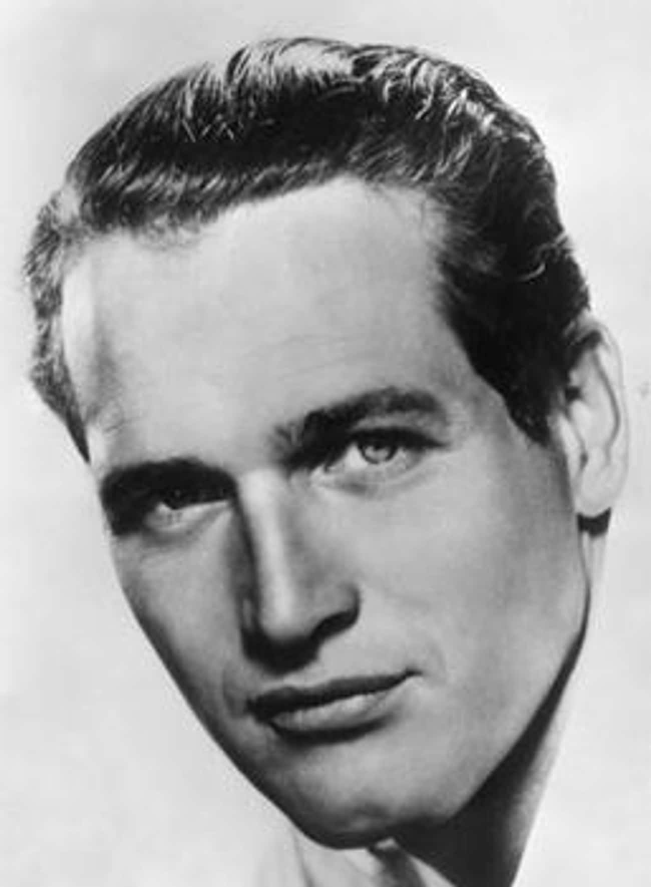 Young Paul Newman Closeup Black and White