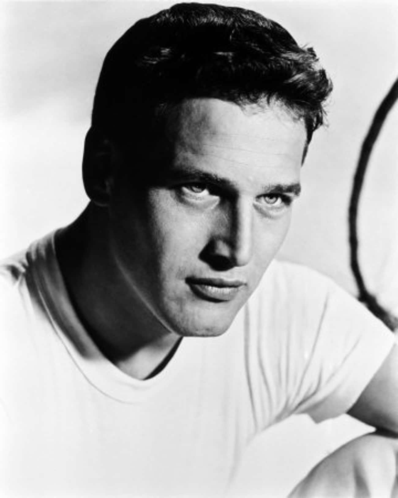 Young Paul Newman in White Shirt