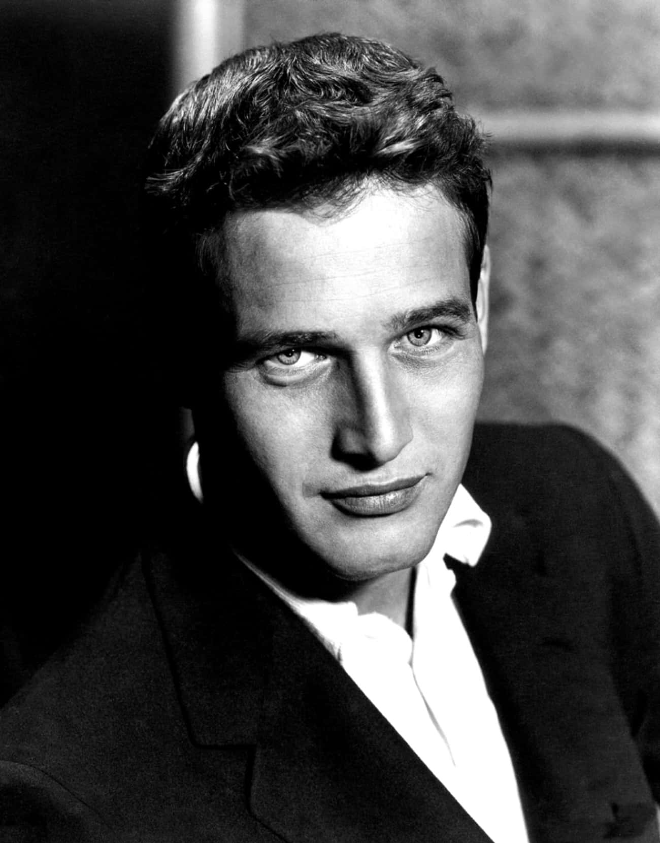 Young Paul Newman in Black Coat