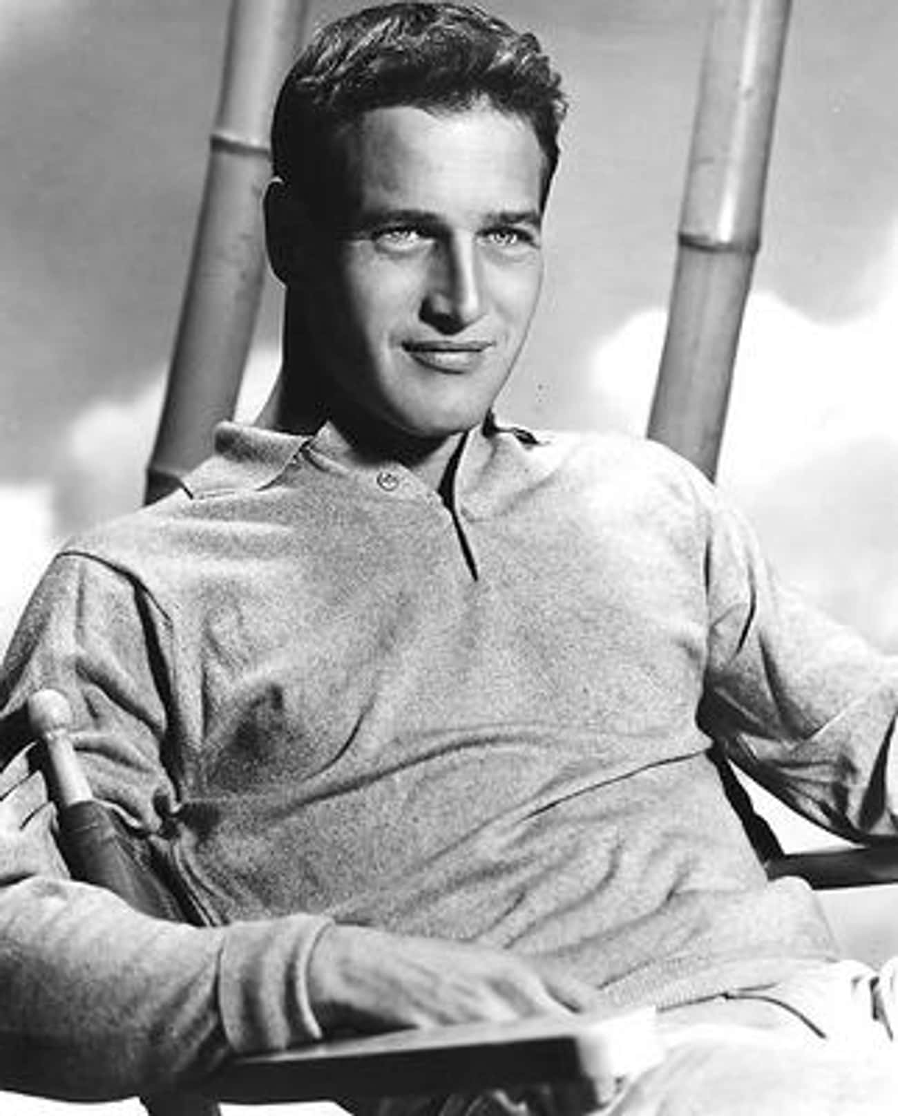 Young Paul Newman Sitting Pose